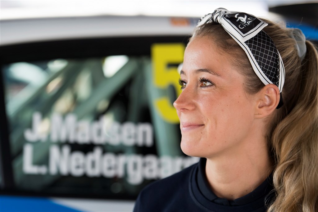 Line Nedergaard er en af de mange co-drivere fra Viborg, som deltager i weekendens Rally Stoholm.
(Foto: Jokum Tord Larsen)